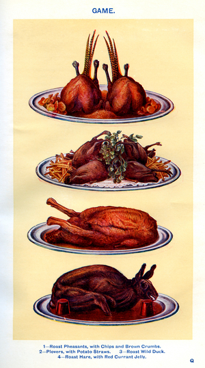 Mrs Beeton's cookery book illustration, 1861 (print)