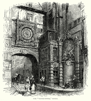The "Clock-Tower", Rouen (engraving)