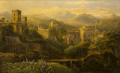 Landscape with Ruins (w/c on paper)
