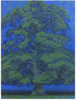 Blue oak in May, 2019 (oil on linen)
