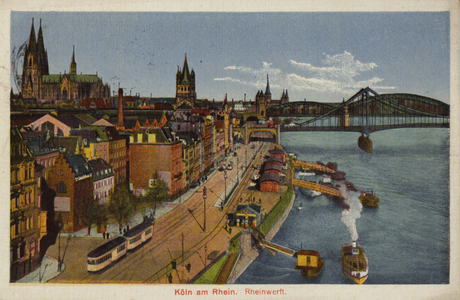 Postcard depicting a general view of Cologne (photo)