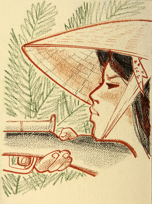Partisan, 1967 (pastel on paper)
