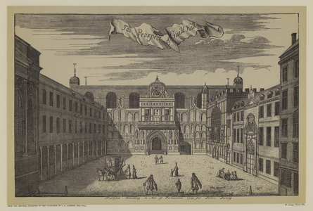 Guildhall, City of London, 1755 (litho)