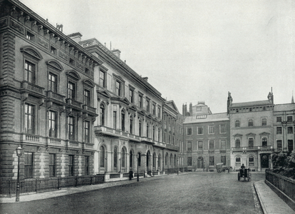 St James's Square, a Quiet Corner (b/w photo)