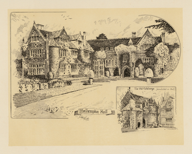 Dorset: Athelhampton Hall (litho)