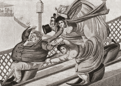 Fun on the roller coaster, 1815.