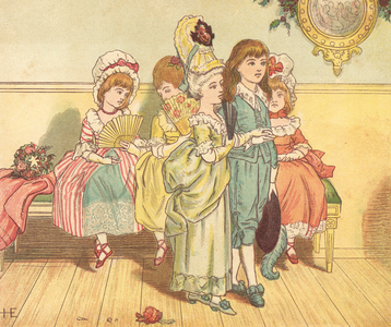 Fashionable People (colour litho)