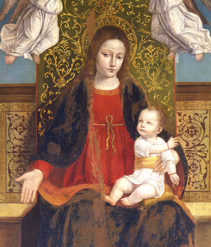 Madonna and Child, detail