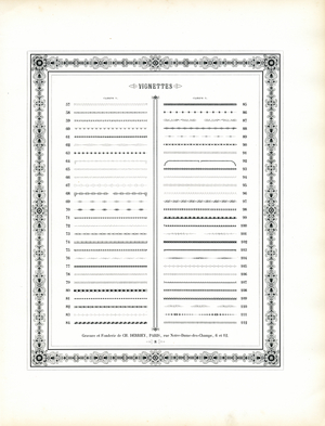 Vignette Specimen Catalog Sheet 2 (print)