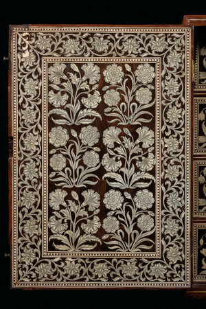 Mughal cabinet, Gujarat or Sindh, Western India (ivory-inlaid wood)