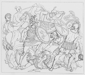 Battle Of The Lake Regillus (engraving)