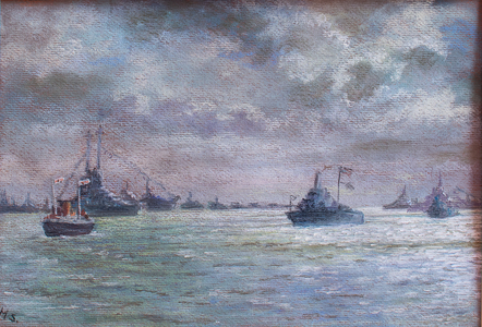 Spithead Naval Review in 1953, 2000 (pastel)