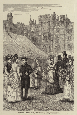 Window Garden Show, Great Dean's Yard, Westminster (engraving)