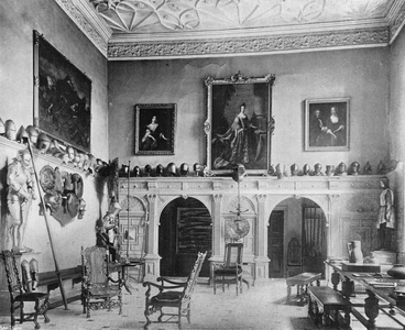The Baron's Hall (b/w photo)