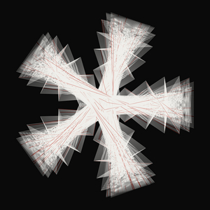 Frozen Trajectories 016,2026 (algorithmic art)