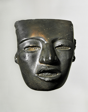 Stone mask from the Aztec ceremonial center at Teotihuacan, Mexico …