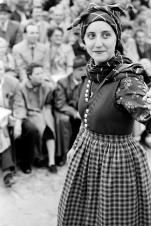 Women in costume at the Volksfest, Schleswig-Holstein, Germany, 1960s