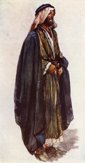 Arab Farmer (colour litho)