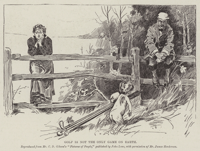 Golf is not the Only Game on Earth (engraving)