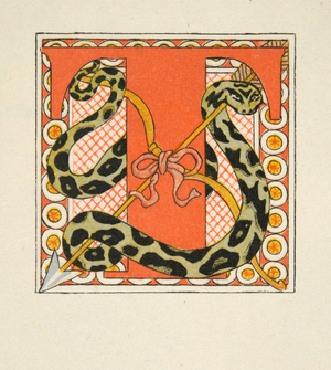 Letter "T", Illustration from 'Les Liaisons Dangereuses' by Pierre Choderlos de Laclos (1741-1803) pub. 1934 (pochoir print)