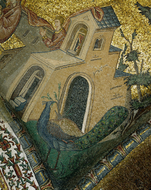 Jerusalem and Peacock (fresco)