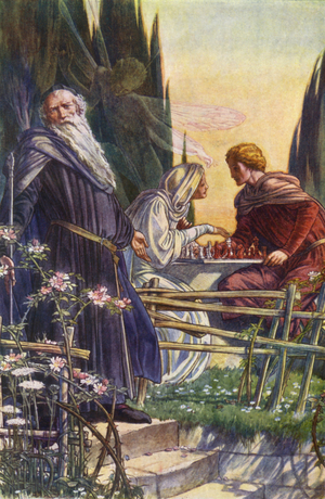 The Tempest by William Shakespeare, Act V, Scene 1 (colour litho)