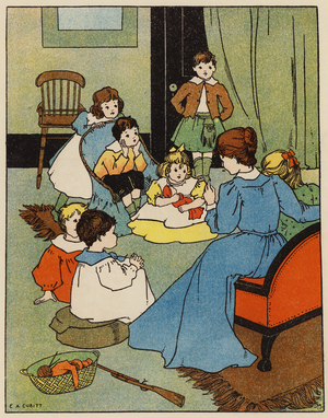 Story-time (colour litho)