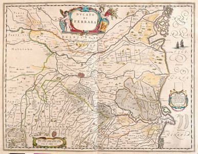 Ferrara, Italy, in 'Theatrum Orbis Terrarum, sive Atlas Novus' by Willem Blaeu, Amsterdam, 1645-50