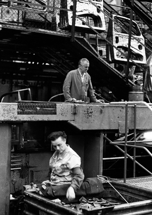 DEU, Germany, Wolfsburg: The production of the legendary Kaefer of …, 1972 (photo)