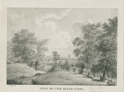 Tamworth - The River Tame: lithograph, nd [1796-1865] (print)