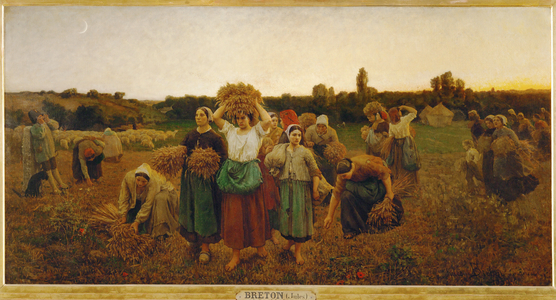 Le rappel des glaneuses (painting on canvas)