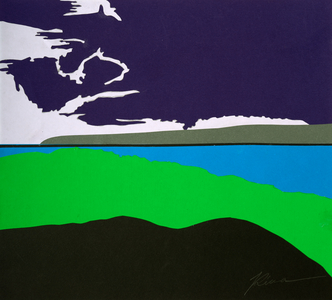 Deceptive Storm in Skiathos, 2020 (paper collage)