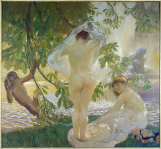 La chemise enlevée, bathers, 1913 (oil on canvas)