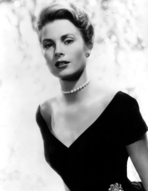 Grace Kelly, 1956 (b/w photo)