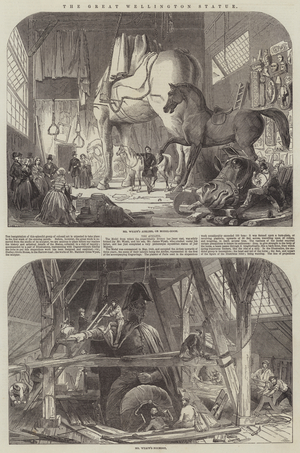 The Great Wellington Statue (engraving)