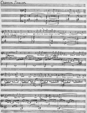 CHAUSSON E - Handwritten