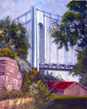 Verrazzano Bridge, 2002 (oil on canvas)