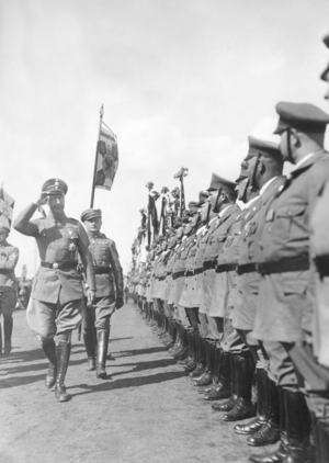 Crown Prince Wilhelm at the Stahlhelm day in Perleberg, 1932