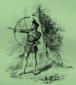 Robin Hood, from 'The History of England' by Hume & Smollet (print)
