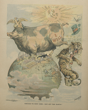 Inter-Ocean Illustrated Supplement - Chicago To New York - 'Get Off The Earth!'