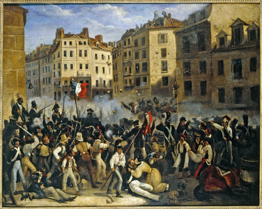 Episode of the Days of July 1830, between 1825 and 1835 (oil on canvas)
