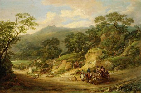 Nadderwater near Exeter, c.1825 (oil on canvas)