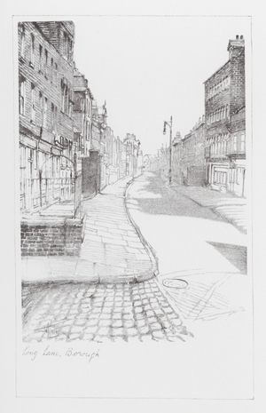 London Lanes: Long Lane, Borough (litho)