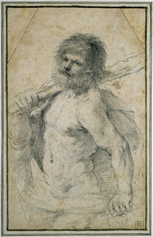 Hercules, 1555 - 1666 (black chalk on off-white paper)
