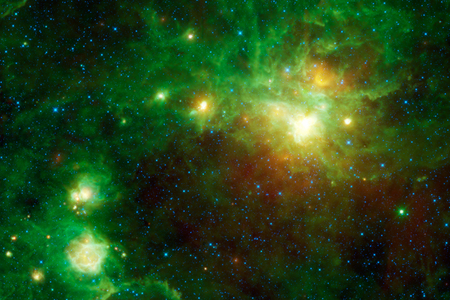 This image from NASA's WISE highlights several star-forming regions. Gum 22, Gum 23, IRAS 09002-4732, Bran 226, and finally Gum 25.