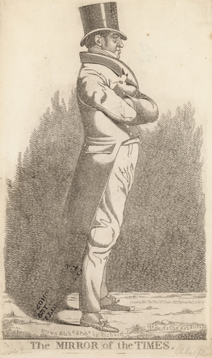 The mirror of the times (engraving)