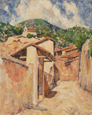 Barrio De Ojeda (oil on canvas)