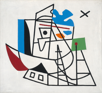 Composition with Boats, 1932 (oil on canvas)
