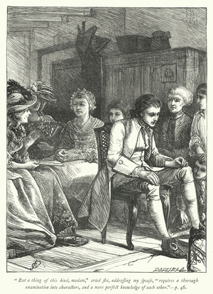 Illustration for The Vicar of Wakefield (engraving)