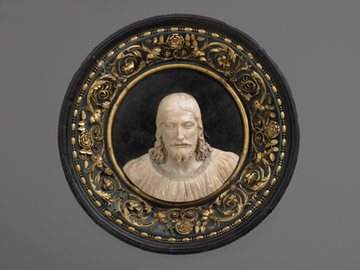 Head of Christ, c.1516-20 (marble, limestone, bronze, gilding & paint)